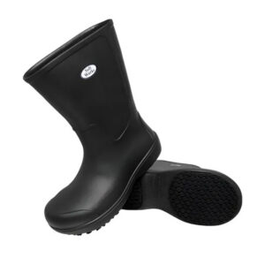 Bota Preta EVA Cano Longo Impermeável e Antiderrapante