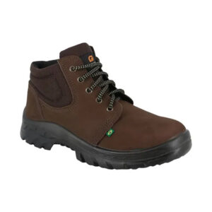 Botina de Segurança Café Solado em P.U